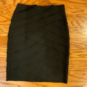 White House Black Market Instantly Slimming Bandage Pencil Skirt Black sz 4